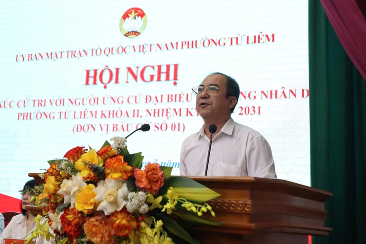 Phường Từ Liêm tổ chức hội nghị tiếp xúc cử tri với người ứng cử đại biểu HĐND phường- Ảnh 2.