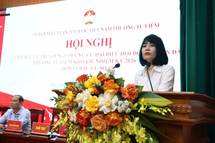 Phường Từ Liêm tổ chức hội nghị tiếp xúc cử tri với người ứng cử đại biểu HĐND phường- Ảnh 5.