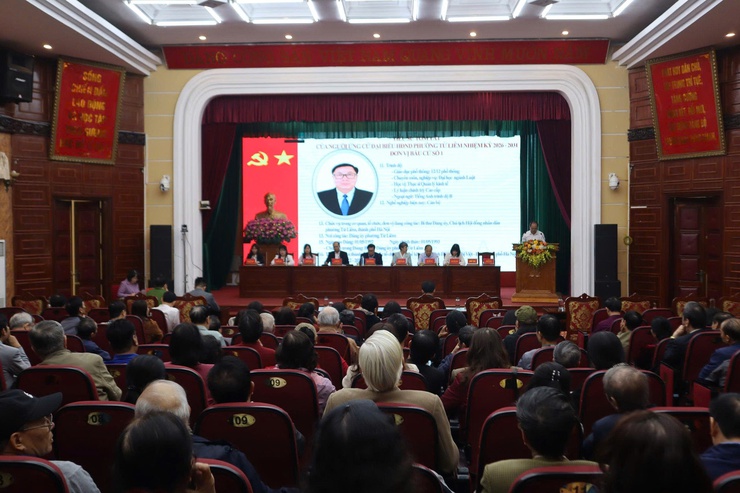 Phường Từ Liêm tổ chức hội nghị tiếp xúc cử tri với người ứng cử đại biểu HĐND phường- Ảnh 3.