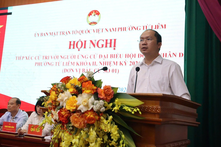 Phường Từ Liêm tổ chức hội nghị tiếp xúc cử tri với người ứng cử đại biểu HĐND phường- Ảnh 4.