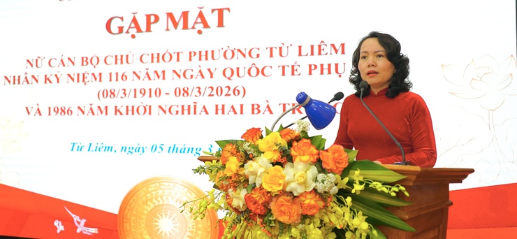 Phường Từ Liêm gặp mặt nữ cán bộ chủ chốt nhân dịp kỷ niệm ngày Quốc tế Phụ nữ 8/3- Ảnh 4.