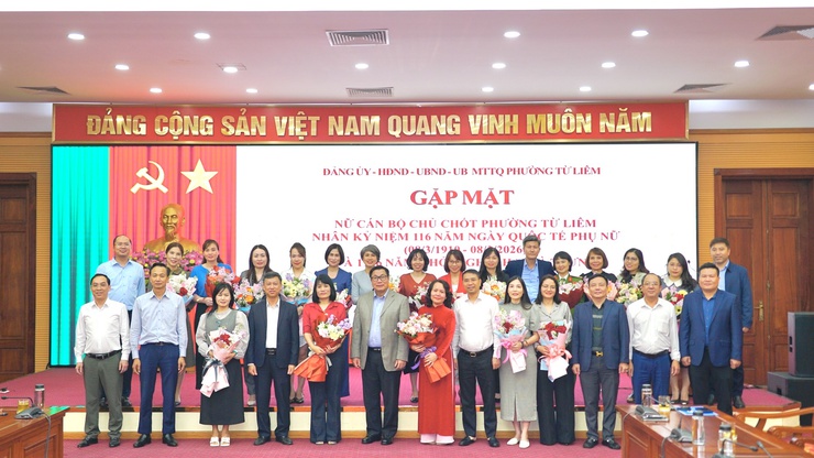 Phường Từ Liêm gặp mặt nữ cán bộ chủ chốt nhân dịp kỷ niệm ngày Quốc tế Phụ nữ 8/3- Ảnh 1.