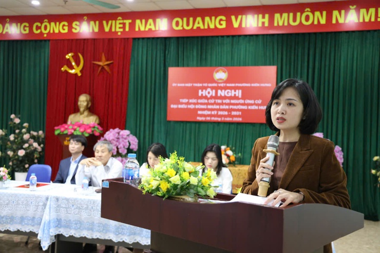 Ứng cử viên HĐND phường Kiến Hưng cam kết luôn nêu cao tinh thần trách nhiệm, phục vụ nhân dân- Ảnh 3.