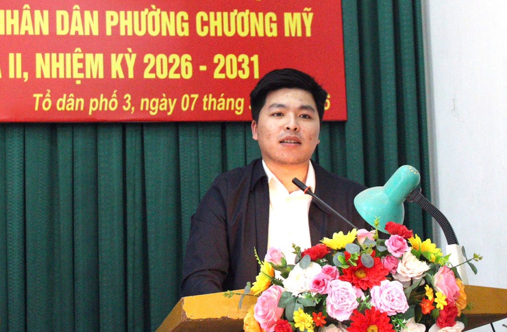 Người ứng cử đại biểu Hội đồng nhân dân phường Chương Mỹ khóa II, nhiệm kỳ 2026–2031 tại đơn vị bầu cử số 04 tiếp xúc cử tri tổ dân phố 3- Ảnh 2.