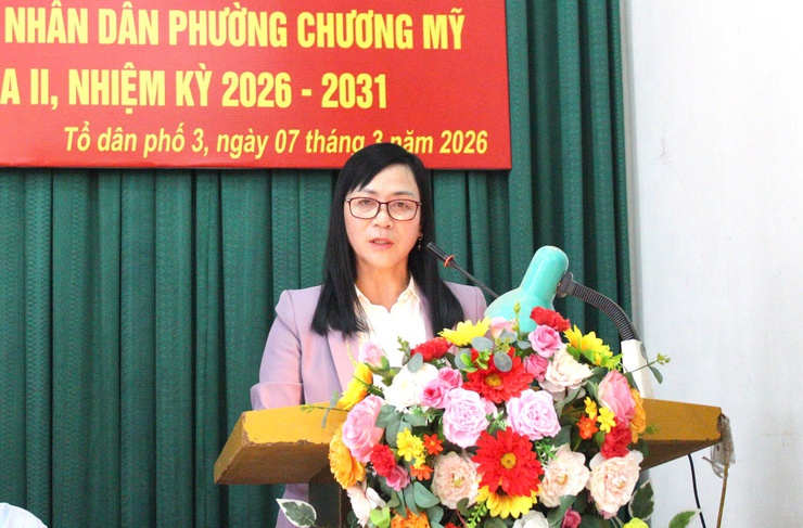 Người ứng cử đại biểu Hội đồng nhân dân phường Chương Mỹ khóa II, nhiệm kỳ 2026–2031 tại đơn vị bầu cử số 04 tiếp xúc cử tri tổ dân phố 3- Ảnh 3.