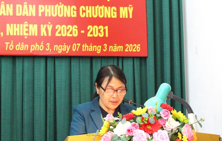 Người ứng cử đại biểu Hội đồng nhân dân phường Chương Mỹ khóa II, nhiệm kỳ 2026–2031 tại đơn vị bầu cử số 04 tiếp xúc cử tri tổ dân phố 3- Ảnh 8.