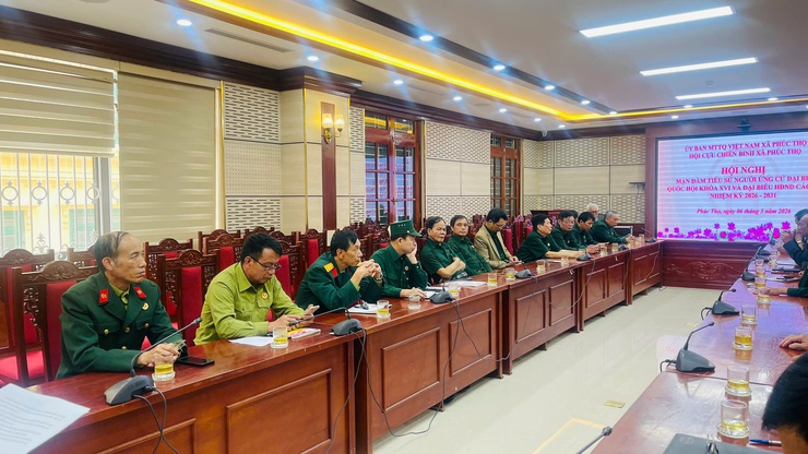 Cựu chiến binh Phúc Thọ mạn đàm tiểu sử ứng cử viên- Ảnh 4.