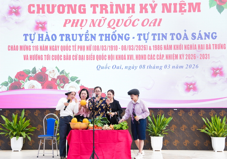 Xã Quốc Oai tổ chức chương trình "Phụ nữ Quốc Oai – Tự hào truyền thống, tự tin tỏa sáng" nhân kỷ niệm 116 năm Ngày Quốc tế Phụ nữ 8/3- Ảnh 19.