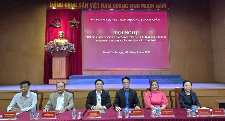 Tổ chức hội nghị tiếp xúc cử tri tại Đơn vị bầu cử số 04- Ảnh 2.