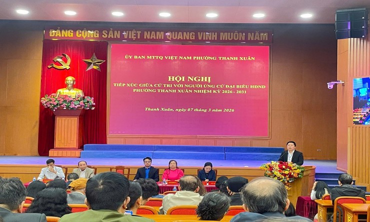 Tổ chức hội nghị tiếp xúc cử tri tại Đơn vị bầu cử số 04- Ảnh 3.