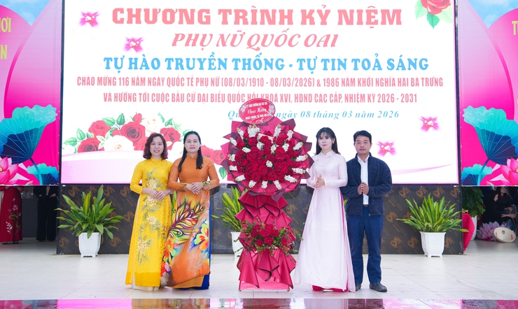 Xã Quốc Oai tổ chức chương trình "Phụ nữ Quốc Oai – Tự hào truyền thống, tự tin tỏa sáng" nhân kỷ niệm 116 năm Ngày Quốc tế Phụ nữ 8/3- Ảnh 6.