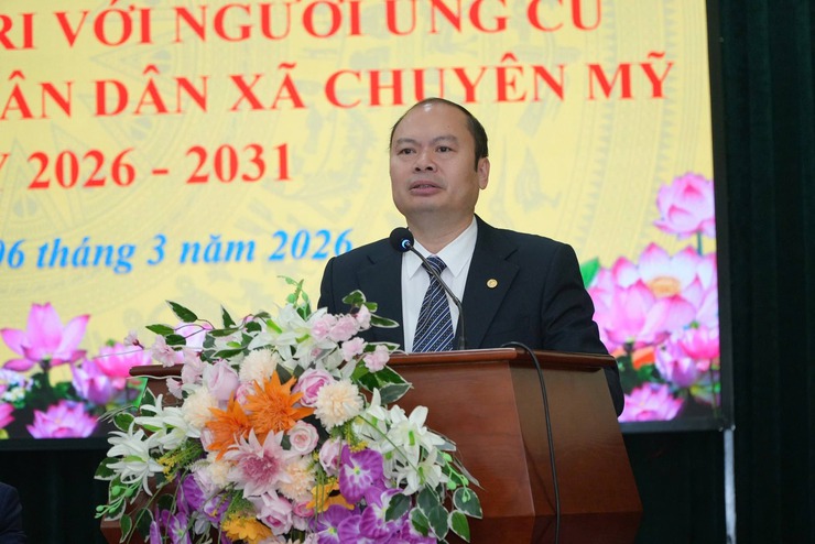 Đồng chí Bí thư Đảng uỷ, Chủ tịch HĐND xã và các ứng cử viên Đơn vị bầu cử số 2 tiếp xúc cử tri 3 thôn Đồng Vinh, Chuôn Thượng và Chuôn Trung- Ảnh 3.