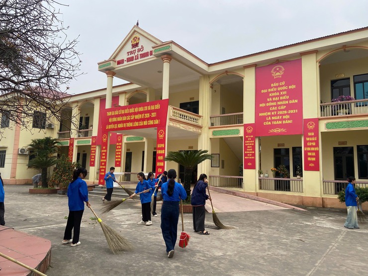 Trung Giã phát động và lan tỏa lan tỏa phong trào “Sáng - xanh - sạch - đẹp” hướng tới ngày hội non sông- Ảnh 8.