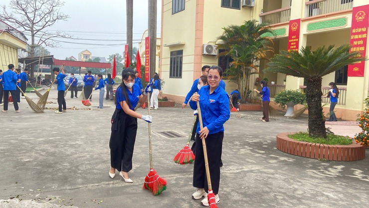 Trung Giã phát động và lan tỏa lan tỏa phong trào “Sáng - xanh - sạch - đẹp” hướng tới ngày hội non sông- Ảnh 15.