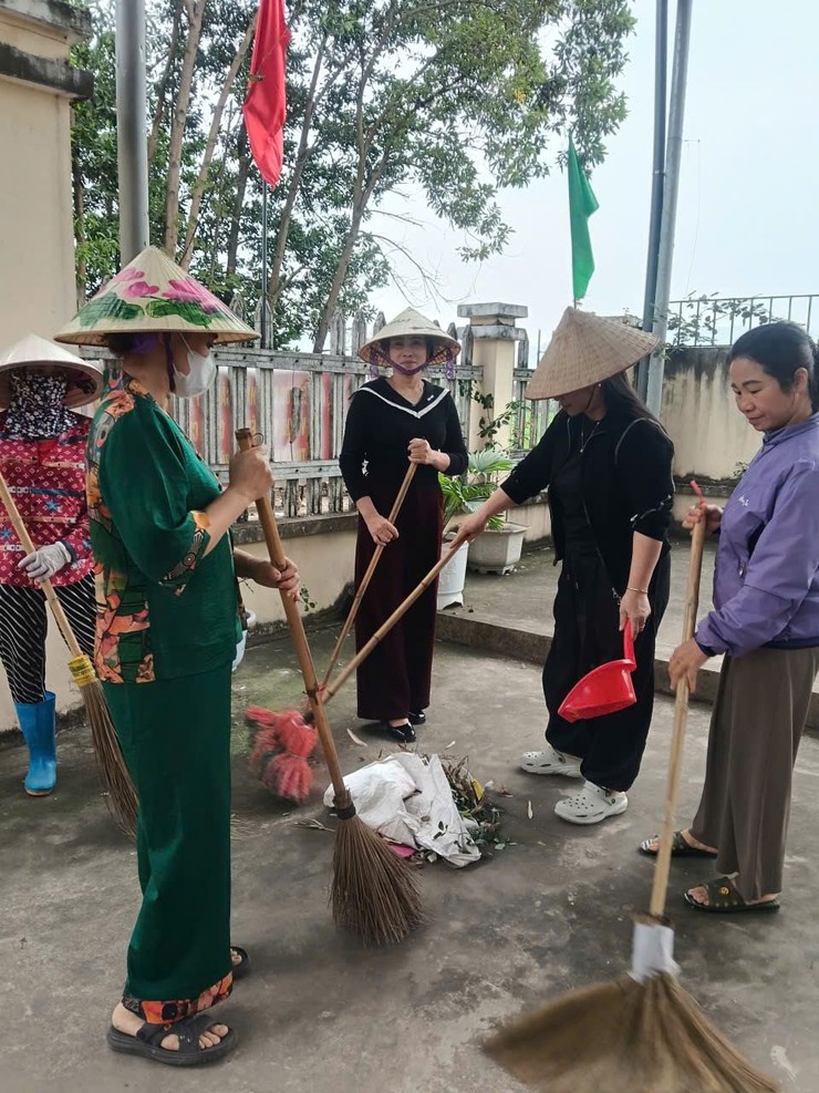 Trung Giã phát động và lan tỏa lan tỏa phong trào “Sáng - xanh - sạch - đẹp” hướng tới ngày hội non sông- Ảnh 9.