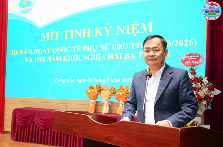 Hội LHPN xã Hưng Đạo tổ chức mít tinh kỷ niệm 116 năm Ngày Quốc tế Phụ nữ 8/3 và 1986 năm Khởi nghĩa Hai Bà Trưng- Ảnh 6.