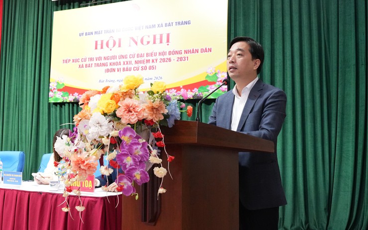 Cử tri đơn vị bầu cử số 5 kỳ vọng vào những cam kết hát triển của các ứng cử viên đại biểu HĐND xã Bát Tràng- Ảnh 4.