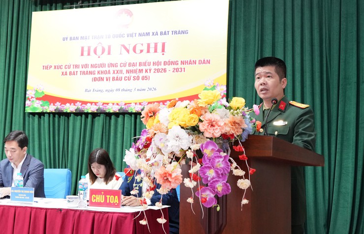 Cử tri đơn vị bầu cử số 5 kỳ vọng vào những cam kết hát triển của các ứng cử viên đại biểu HĐND xã Bát Tràng- Ảnh 5.