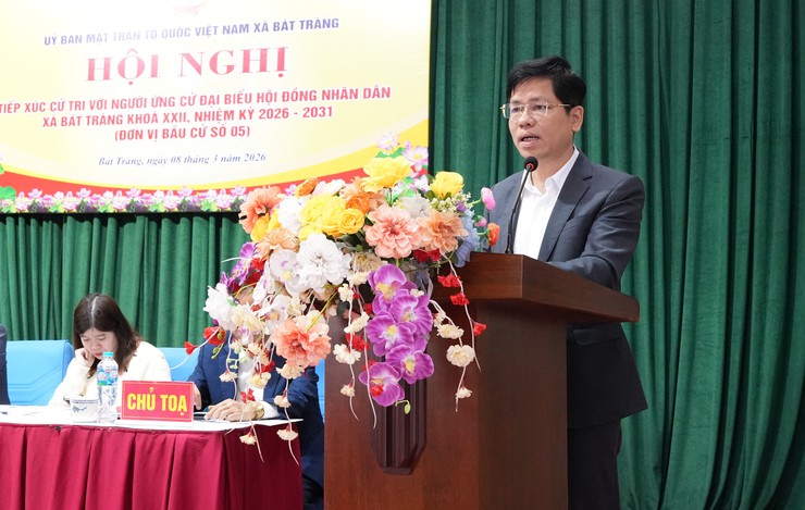 Cử tri đơn vị bầu cử số 5 kỳ vọng vào những cam kết hát triển của các ứng cử viên đại biểu HĐND xã Bát Tràng- Ảnh 6.