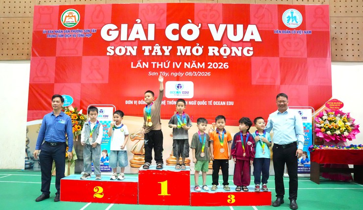 GIẢI CỜ VUA SƠN TÂY MỞ RỘNG LẦN THỨ IV NĂM 2026- Ảnh 9.