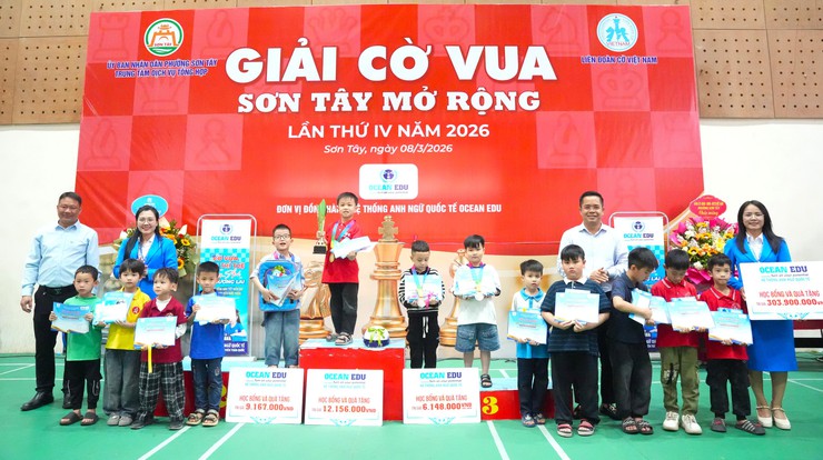 GIẢI CỜ VUA SƠN TÂY MỞ RỘNG LẦN THỨ IV NĂM 2026- Ảnh 12.