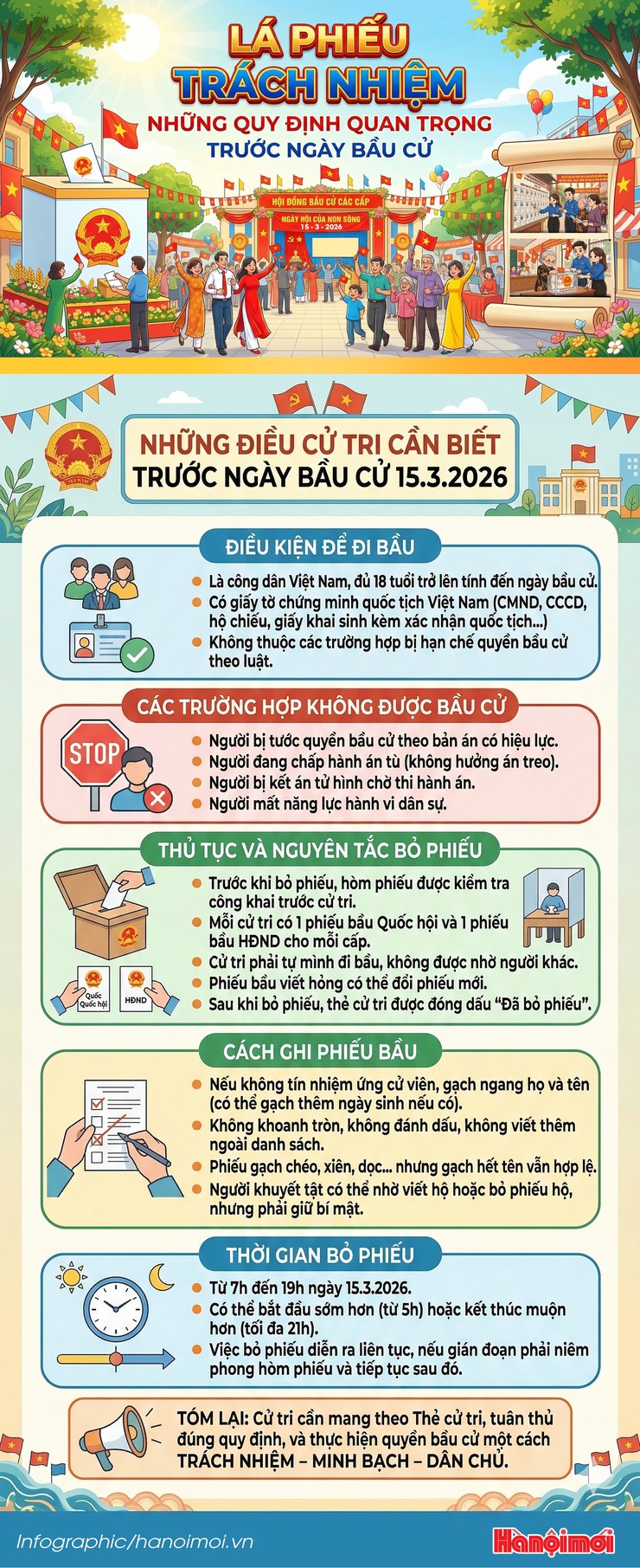 Những quy định quan trọng trước ngày bầu cử- Ảnh 1.