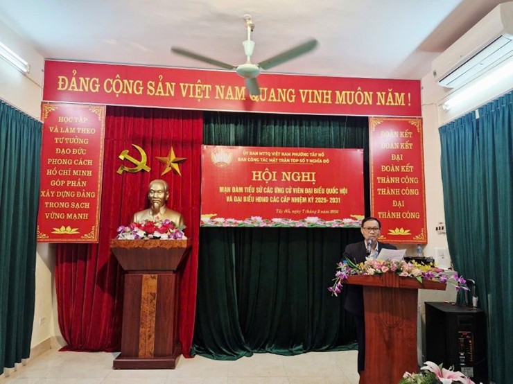 Phường Tây Hồ tổ chức mạn đàm tuyên truyền về bầu cử đại biểu Quốc hội và HĐND các cấp nhiệm kỳ 2026 – 2031 tại các tổ dân phố- Ảnh 1.