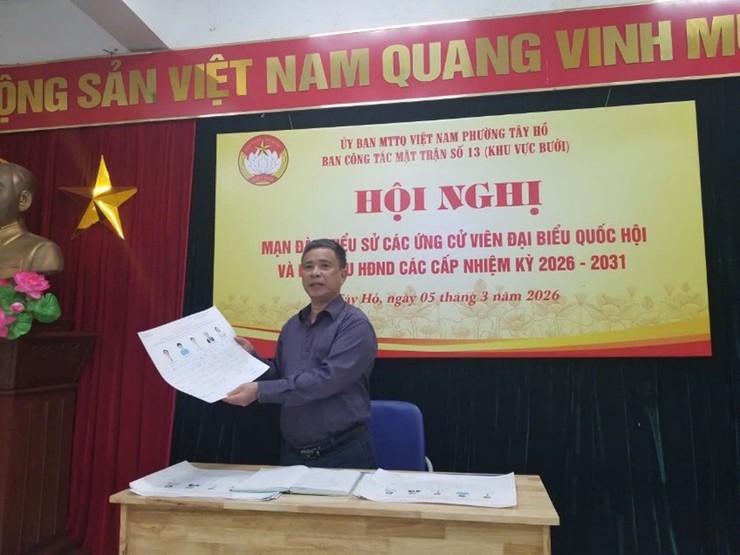 Phường Tây Hồ tổ chức mạn đàm tuyên truyền về bầu cử đại biểu Quốc hội và HĐND các cấp nhiệm kỳ 2026 – 2031 tại các tổ dân phố- Ảnh 2.