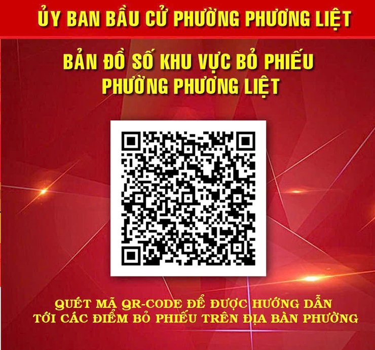 Bản đồ các khu vực bỏ phiếu trên địa bàn phường Phương Liệt- Ảnh 1.