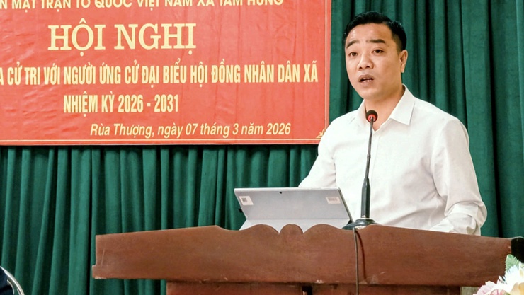 Các ứng cử viên đại biểu HĐND xã Tam Hưng tiếp xúc cử tri tại thôn Rùa Thượng (Đơn vị bầu cử số 4)- Ảnh 4.