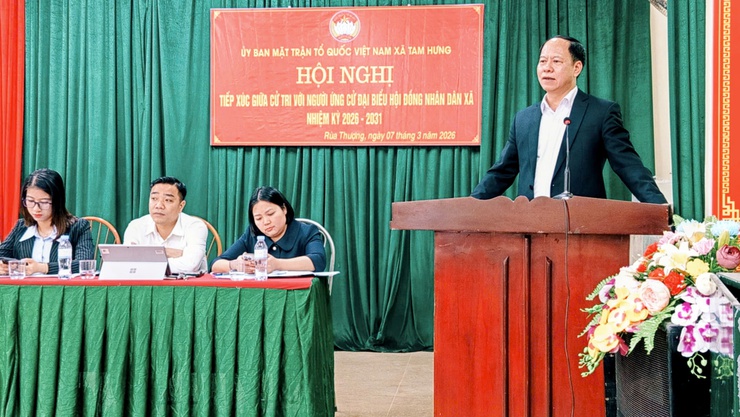 Các ứng cử viên đại biểu HĐND xã Tam Hưng tiếp xúc cử tri tại thôn Rùa Thượng (Đơn vị bầu cử số 4)- Ảnh 3.