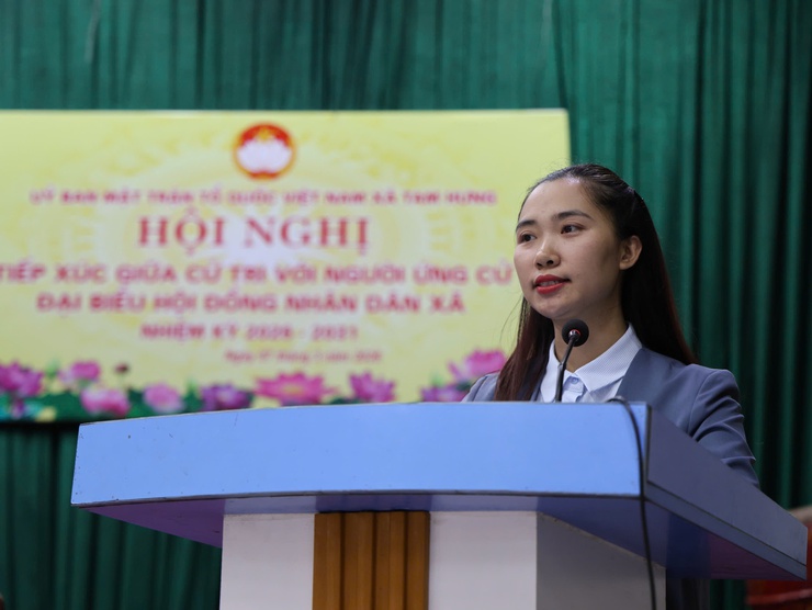 Các ứng cử viên đại biểu HĐND xã Tam Hưng khóa XXIII tiếp xúc cử tri tại thôn Song Khê (Đơn vị bầu cử số 1)- Ảnh 8.