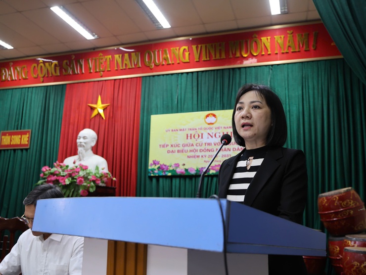 Các ứng cử viên đại biểu HĐND xã Tam Hưng khóa XXIII tiếp xúc cử tri tại thôn Song Khê (Đơn vị bầu cử số 1)- Ảnh 5.