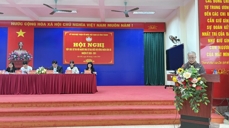 Hội nghị tiếp xúc cử tri vận động bầu cử đại biểu HĐND xã Vĩnh Thanh – tại Đơn vị bầu cử số 05- Ảnh 7.