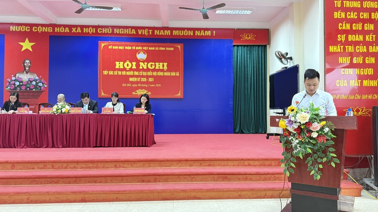 Hội nghị tiếp xúc cử tri vận động bầu cử đại biểu HĐND xã Vĩnh Thanh – tại Đơn vị bầu cử số 05- Ảnh 5.