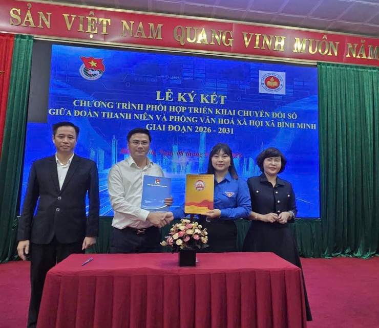 BÌNH MINH TỔ CHỨC TẬP HUẤN "BÌNH DÂN HỌC VỤ SỐ"; KÝ KẾT CHƯƠNG TRÌNH PHỐI HỢP TRIỂN KHAI CHUYỂN ĐỔI SỐ GIỮA ĐOÀN THANH NIÊN VÀ PHÒNG VĂN HOÁ XÃ HỘI XÃ GIAI ĐOẠN 2026-2031- Ảnh 5.