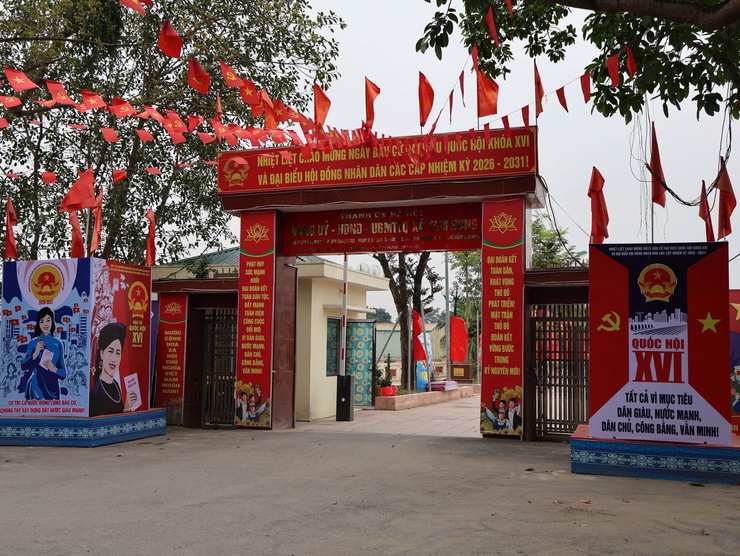 Tam Hưng: Cờ hoa rực rỡ, lan tỏa khí thế phấn khởi trong nhân dân hướng về Ngày hội non sông- Ảnh 2.