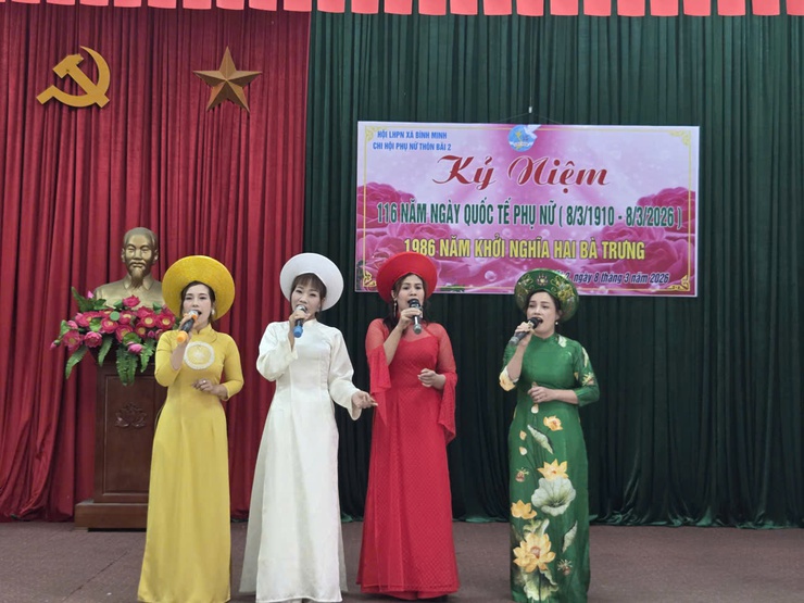 Chi hội phụ nữ thôn Bãi 2 kỷ niệm 116 năm ngày Quốc tế phụ nữ (8/3/1910 – 8/3/2026) và 1986 năm Cuộc khởi nghĩa Khởi nghĩa Hai Bà Trưng- Ảnh 12.