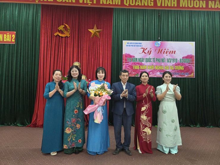 Chi hội phụ nữ thôn Bãi 2 kỷ niệm 116 năm ngày Quốc tế phụ nữ (8/3/1910 – 8/3/2026) và 1986 năm Cuộc khởi nghĩa Khởi nghĩa Hai Bà Trưng- Ảnh 9.