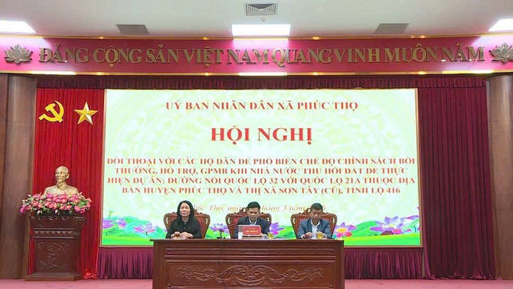 Chính quyền quyết liệt – Nhân dân đồng thuận, Phúc Thọ tăng tốc GPMB Tỉnh lộ 416- Ảnh 1.