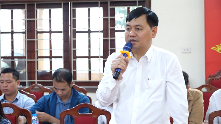 Xã Vật Lại đánh giá tiến độ thực hiện công tác GPMB dự án Yên Kỳ và Thao trường Công binh- Ảnh 1.