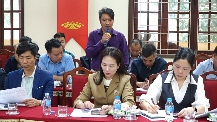 Xã Vật Lại đánh giá tiến độ thực hiện công tác GPMB dự án Yên Kỳ và Thao trường Công binh- Ảnh 3.