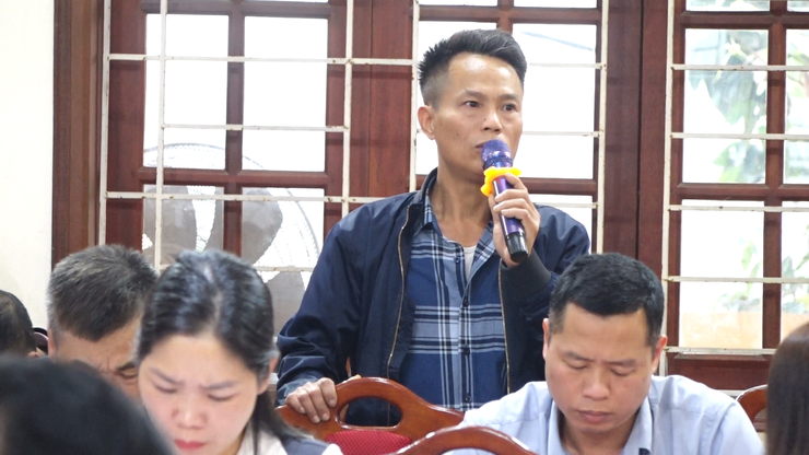 Xã Vật Lại đánh giá tiến độ thực hiện công tác GPMB dự án Yên Kỳ và Thao trường Công binh- Ảnh 4.