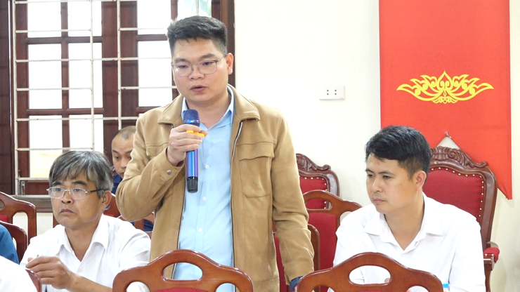 Xã Vật Lại đánh giá tiến độ thực hiện công tác GPMB dự án Yên Kỳ và Thao trường Công binh- Ảnh 5.