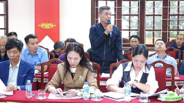 Xã Vật Lại đánh giá tiến độ thực hiện công tác GPMB dự án Yên Kỳ và Thao trường Công binh- Ảnh 6.