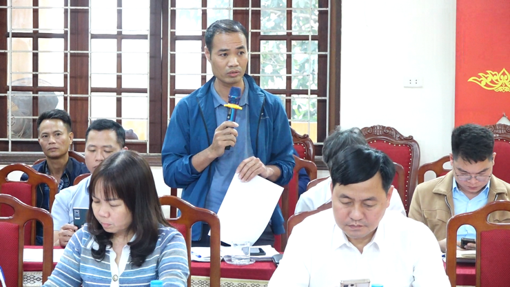 Xã Vật Lại đánh giá tiến độ thực hiện công tác GPMB dự án Yên Kỳ và Thao trường Công binh- Ảnh 7.