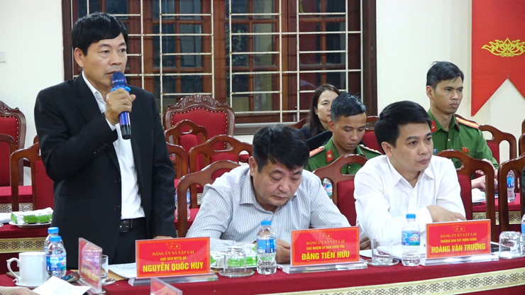 Xã Vật Lại đánh giá tiến độ thực hiện công tác GPMB dự án Yên Kỳ và Thao trường Công binh- Ảnh 9.