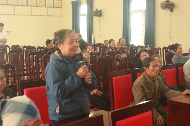 Ứng cử viên HĐND xã Hòa Lạc đơn vị bầu cử số 1, số 2, số 3 trình bày chương trình hành động trước cử tri- Ảnh 11.