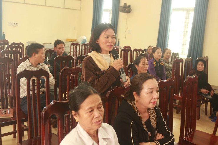 Ứng cử viên HĐND xã Hòa Lạc đơn vị bầu cử số 1, số 2, số 3 trình bày chương trình hành động trước cử tri- Ảnh 13.