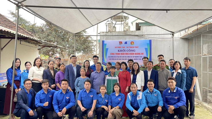 Đoàn xã Phúc Thọ khởi công xây dựng "Ngôi nhà Khăn quàng đỏ" cho học sinh có hoàn cảnh khó khăn- Ảnh 10.